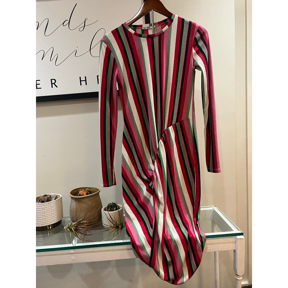 Zara Collection Striped Midi Dress-size medium